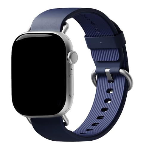 Image of DailyObjects Ellipse Leather Watch Strap Compatible with Apple Watch Series 11 /10 (42mm) | Series 9 /8 /7 41mm, SE3 /SE2 /SE /6 /5 /4 (40mm) | Series 3 38mm -Watch Not Included