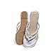 DREAM PAIRS Women's Fashion Rhinestones Design Slides Sandals Dress Daily Flat Sandals for Summer,Size 10,Silver,JEWEL_01