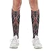 FekiLoot Dark Striped Pattern Compression Socks Cozy Soft Support Socks Fashion Breathable Knee High Tube Socks for Adult