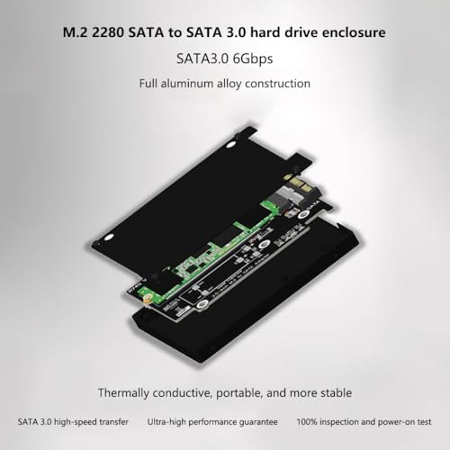 Adaptador M.2 a U.2/U.3/SATA R74S en aleación de aluminio miniatura 3