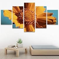 SIGNWIN 5 Panel Canvas Wall Art Modern Art Decorative Elements Dramatic Floral Multicolor Photography Single for Home Decorations Ready to Hang - 12