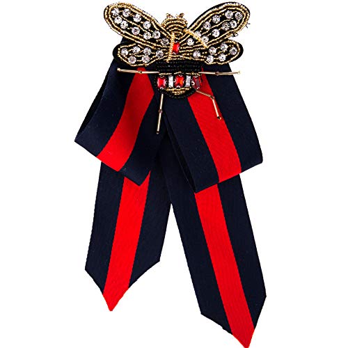 Preisvergleich Produktbild GAOHONGMEI Damen Boutonniere Schmuck-Krawatte, mehrschichtig, handgefertigt, Bienenenschleife, exquisite Weihnachtsschleife, Anstecknadel, Brosche, Party, Hochzeit, Weihnachtsdekoration, StyleName