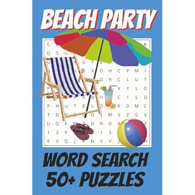 Beach Party Word Search Puzzle Book