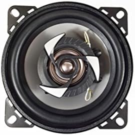SUB ZERO SS3325 Ice 4-inch Coaxial 150W Speakers for In-Car Stereo Music, Black