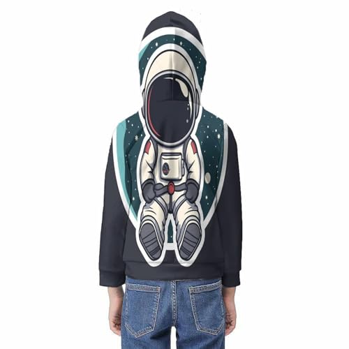Sweat astronaute 3D pour ado pull chaud sans irritation hiver - 6