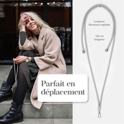 Chaîne de capture gris clair pour Xiaomi Mi 11i collier mains libres - 6