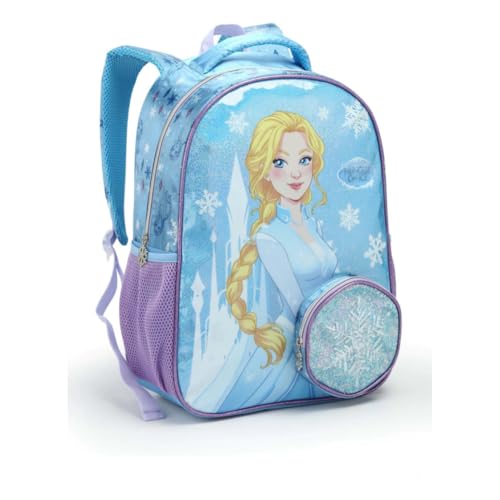 Mochila Escolar Feminina Princess On Ice - MI42150