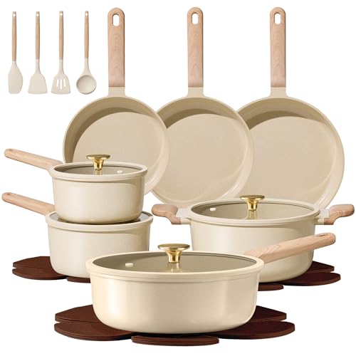CAROTE 22-Piece Nonstick Cookware Set