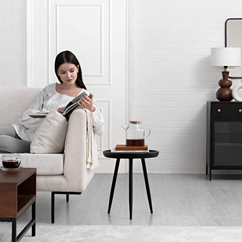 Mh London Side Table - Dilan Tri Pin Small Table. Exclusively Designed Hand-Crafted Small Nightstand. Solid Wood Round End Table. Contemporary Accent Table For Bedrooms, Living Rooms And Home Office #TOP1