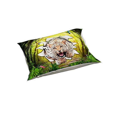 Housse de couette microfibre infroissable 3D motif animaux - 7