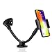 AboveTEK Long Arm Universal Car Phone Mount Holder - Windshield / Dashboard Smartphone Cradle with Two Clamps, Easily Fits iPhone 5/6/6S Plus, Samsung, iPad Tablet (3.5-8 inch) - Secure Suction Cup