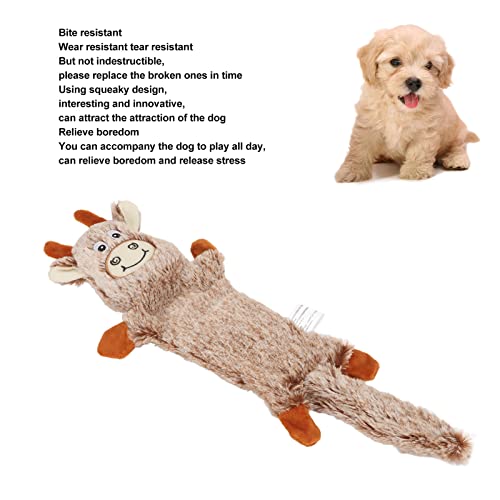 Juguete mordible sonoro para perro de peluche forma animal miniatura 2