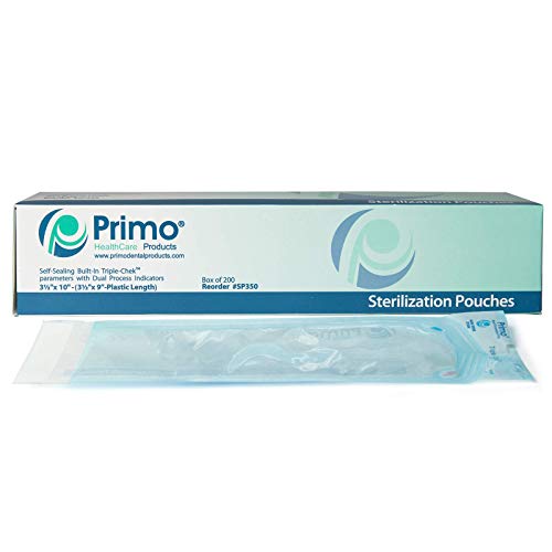 Pouches de stérilisation autoadhésives SP500 sachet autocollant autoclave 13,3x25,4 cm lot de 200