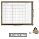 Okydoky Magnetisches Monatliche Planung Whiteboard mit Holzrahmen, 60 x 45 cm, hängende kleine Weißwandtafel für Schule Home Büro(YL-RB-4560-A).DE