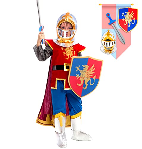 Spooktacular Creations rôle chevalier deluxe jouer costume (m (8-10yr)) sliver