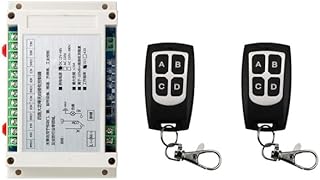 DC 24V 36V 48V 4 Channel Relay Wireless Lighting Remote Control Switch Syatem 315mhz 433mhz 30A 4CH Transmitter Receiver - (Color: Auburn, Size: 315MHZ)