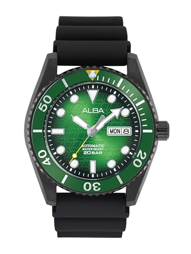Alba Silicone Mens Analog Wristwatch Al4439X1, Dial Color-Green, Band Color-Black (B0CD84LJC5) Amazon Price History, Amazon Price Tracker