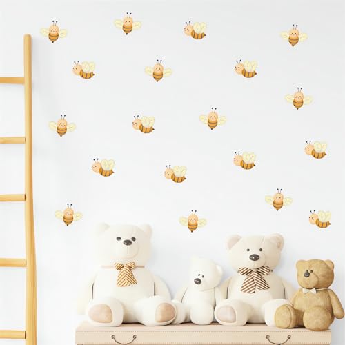 24 unidades de vinilos decorativos infantiles con diseño de abeja miniatura 2