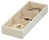 HOME BASICS Jewelry Organizer (Weave, 3 Compartment)