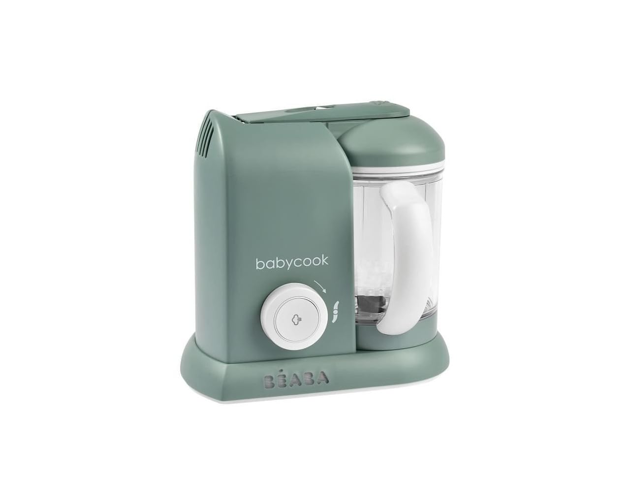 BEABA, Babycook Solo, Robot bébé 4 en 1, Cuiseur, Mixeur - Eucalyptus