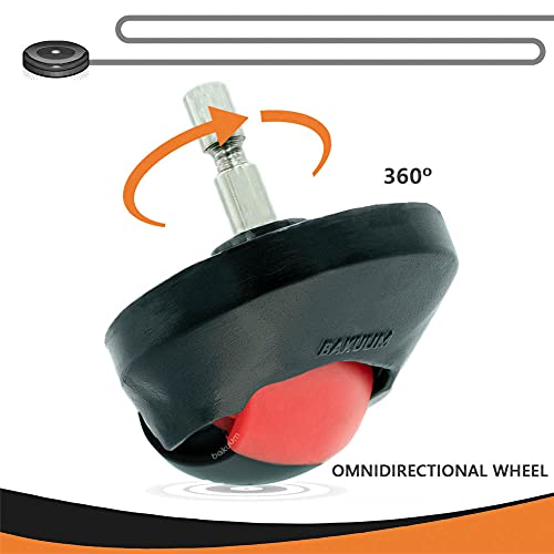 Rood voorwiel voor Roomba Series 500 600 700 800 900 e5 i7, vervanging voor stofzuigerrobot, compatibel reserveonderdeel… - Afbeelding 4