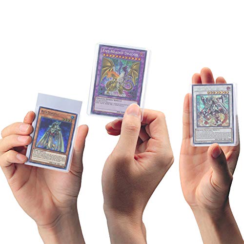 Jolbndcv 50 Sheets Topload Card Holder Top Loader Cards Trading Card Sleeves for Baseball Football Basketball Hockey Golf 3" x 4" Clear - Thumbnail 5