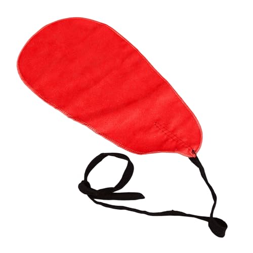 Acouto Saxophone Cloth A Shape Washable Soft Tool Accessory for Flutes Piccolos Clarinet Care (Red)