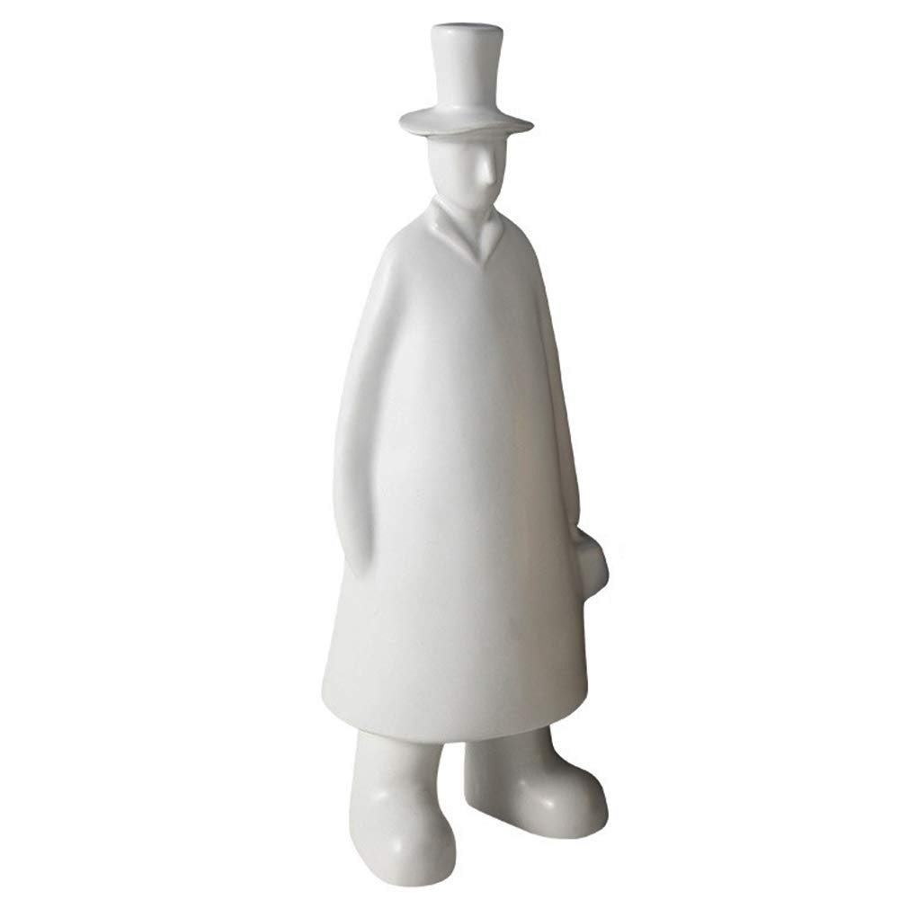 Kreatywna figura statua Ornament rzeźba z żywicy, moda biurko do salonu pokój dziecięcy sypialnia nowoczesna dekoracja prezent, biały