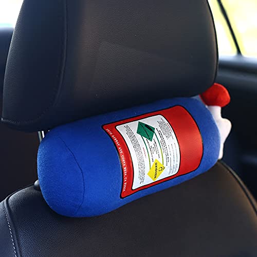 HUIOP Nos Nitrous Oxide Bottle Pillow,NOS Nitrous Oxide Bottle Pillow Car Decor Headrest Cushion Creative Plush Pillow