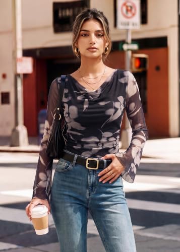 GRACE KARIN Women Boho Mesh Blouse xx use - image 2