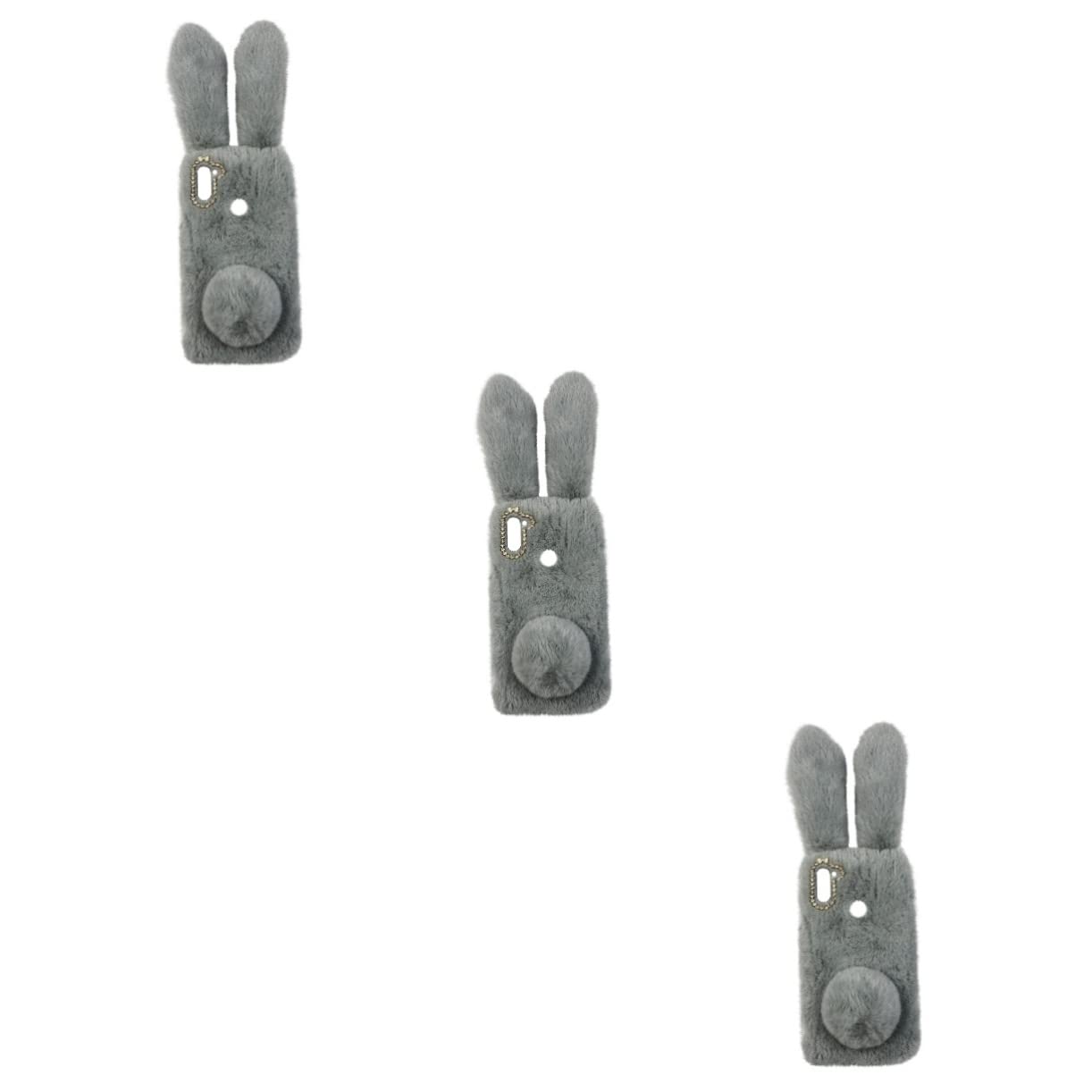 Angoily 3piezas Funda De Teléfono De Diseño De Conejo De Felpa Protector Adorable Compatible y