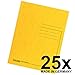 Produktbild Original Falken 25er Pack Premium Einschlagmappe. Made in Germany. Aus extra starkem Colorspan-Karton mit 3 Innenklappen DIN A4 gelb Juris-Mappe Sammelmappe Dokumentenmappe für Büro und Schule