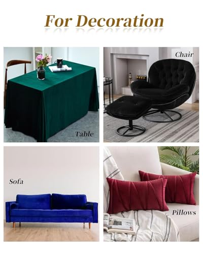 Image of Amazon Brand - Umi 3 Mtr Multi Purpose Velvet Fabric Cloth for Decoration, Trousseau Packing, Party Hall, Bouquet, Gift Packing, Decor, Pooja Room (3 Mtr, White), Solid