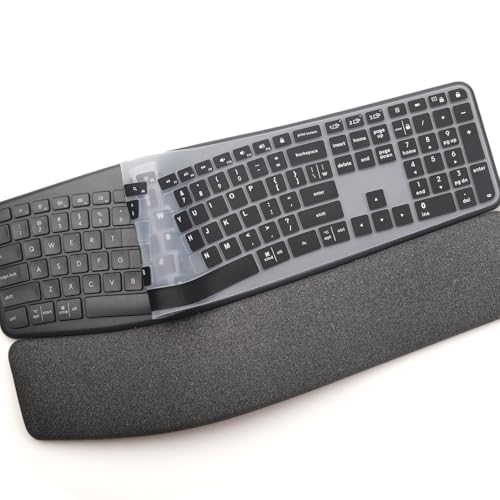 Protector para teclado Logitech Ergo K860 inalámbrico negro miniatura 5