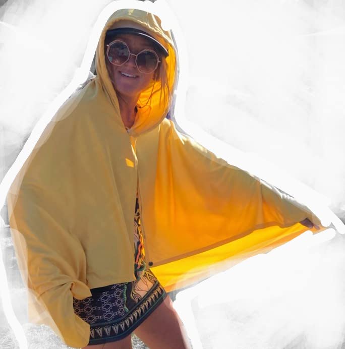 SolbaeSun Cape Sun Protection UV Protection UPF 50 Cooling Cape Outdoor Garment - for Outdoor Activities Sun Cape Quick Dry