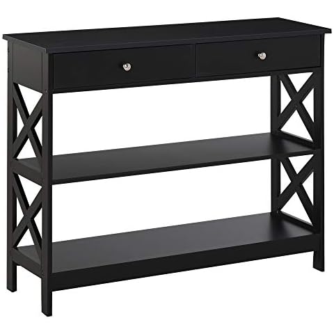 HOMCOM Table de Console Néo-Rétro Cover