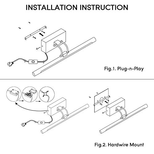 Leonlite Swivel Led Picture Light, Plug-In & Hardwired, Cri90, Full Metal Picture Frame Lighting For Wall Art, Painting, Swing Arm Artwork Lamp For Portrait, Bookshelf, 3000K Warm White, Antique Brass #TOP5