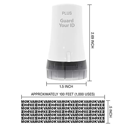 Image of Guard Your ID Advanced 2.0 Roller Identity Privacy Stamp for Identity Theft Prevention and Security (Regular 3-Pack, White)