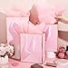 Yeaqee 24 Pack Metallic Paper Gift Bags with Handle and Tissue 9x7x3.1 Gold Foil Welcome Favor Bags Return Gifts for Wedding Fall 5 Senses Christmas Bridesmaid Birthday(Pink Gold)