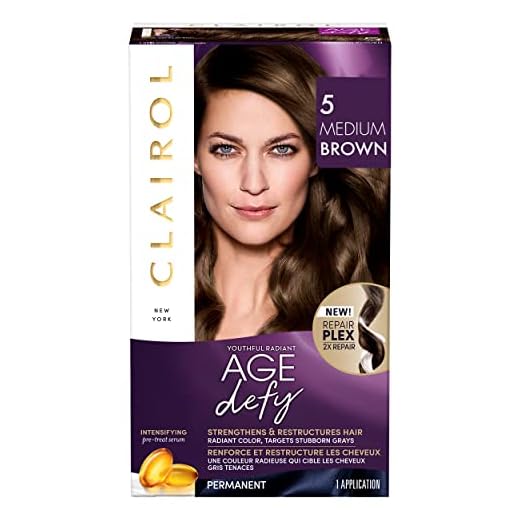 Clairol Age Defy Permanent Hair Dye, 5 Medium Brown Hair Color, Pack of 1