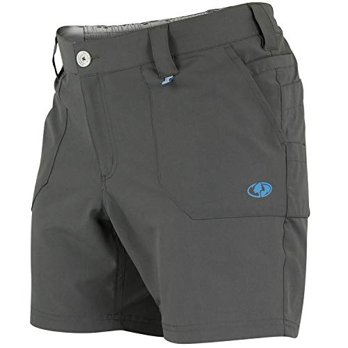 Mossy Oak Women’s All Outdoor Flex Short, Charcoal, Large