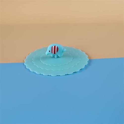 Miniatura 2 de 6 fundas de silicona para tazas de café, bonitas tapas de silicona para tazas de vidrio, tapas de bebidas, tapa de taza de té para bebidas frías y