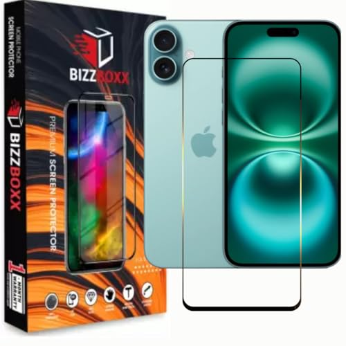 Image of Compatible With Apple iPhone 16 Tempered Glass Screen Protector With Precise Edges iphone 16 - High Definition, Shatterproof, Easy Install, Anti-Fingerprint (iPhone 16) - Pack of 1