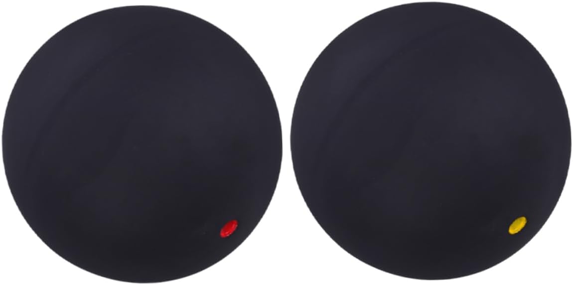 KOMBIUDA 2pcs Single Dot Squash Training Ball Reaction Trainer for Hand-Eye Coordination Practice Professional Squash Equipment