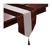 Daesar Runner Tavolo 33x160 CM, Runner Tavola Moderno Giallo