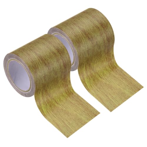 PATIKIL Wood Grain Tape 2.2" x15Ft Self-Adhesive Wood Texture Repair 2Pcs