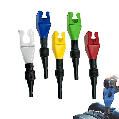 Embudo Universal, para Coches, xlwen 5 Pcs Embudo de Aceite de Plástico, Drenaje flexible Embudo para drenar aceite y otros fluidos de automóviles, camiones y motocicletas.