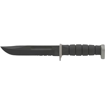 Ka-Bar D2 Extreme USA Fixed Blade Knife with Cordura Sheath - Black