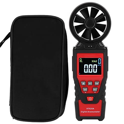 ANKROYU HT625A LCD Anemometer, Plastic Handheld Portable LCD Display Digital Measure Wind Speed Air Volume, Mini Portable Anemometer for Wind Power Generation