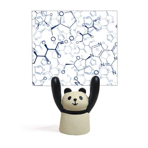 Pince mémo moléculaire bleue et panda cadeau de papeterie original